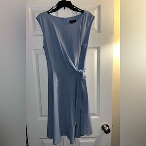TAHARI Blue Sleeveless Dress